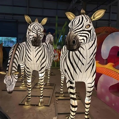 Venkovní dekorace Čínská zebra lucerna